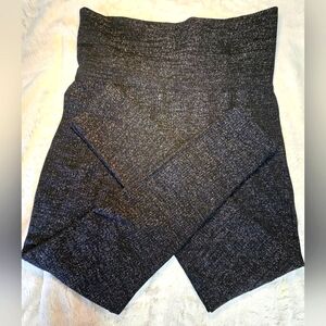 Black & Silver Metallic French Laundry High Waist 2X/3X Thick Super Soft Legging